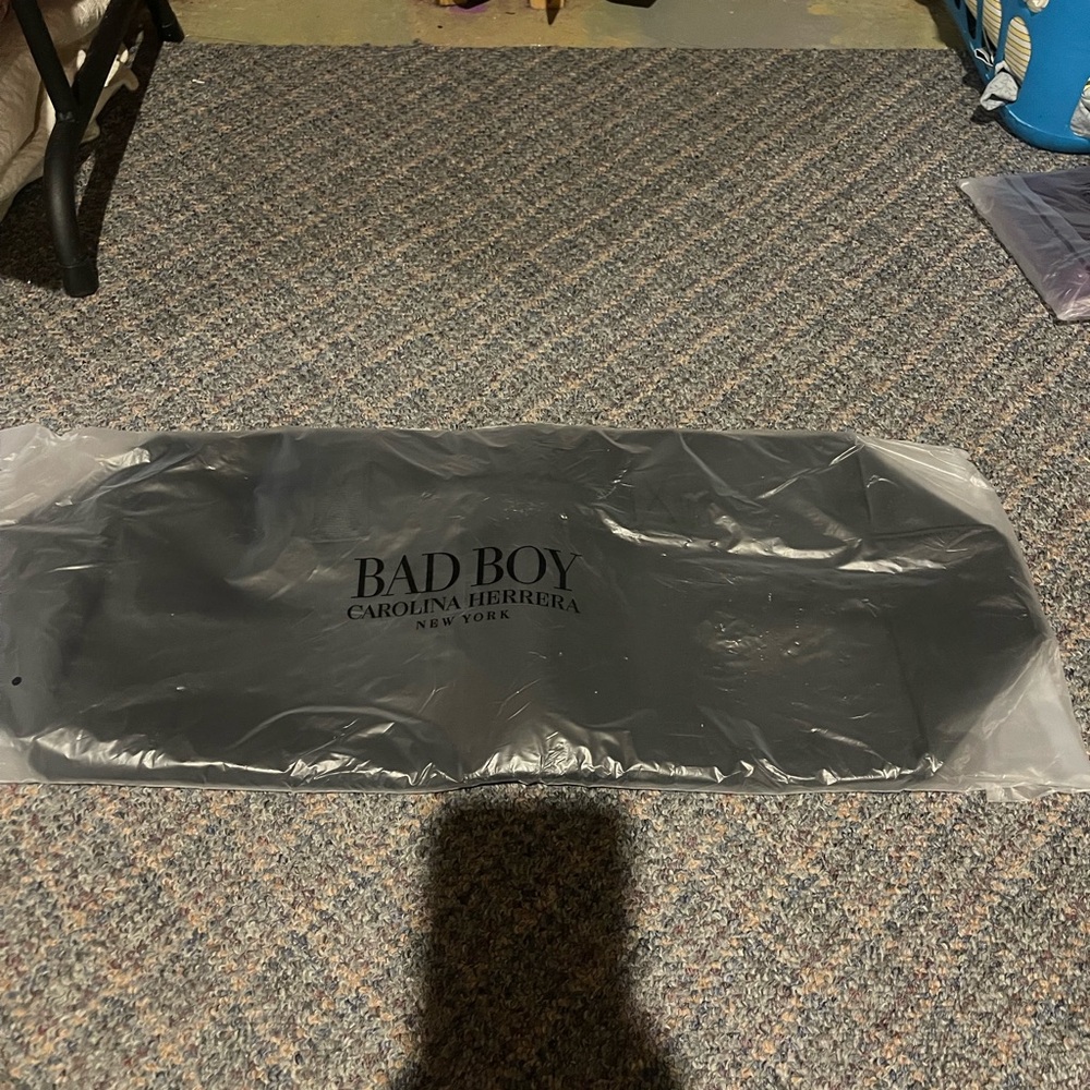 New Carolina Herrera Men's Black Duffle Bag